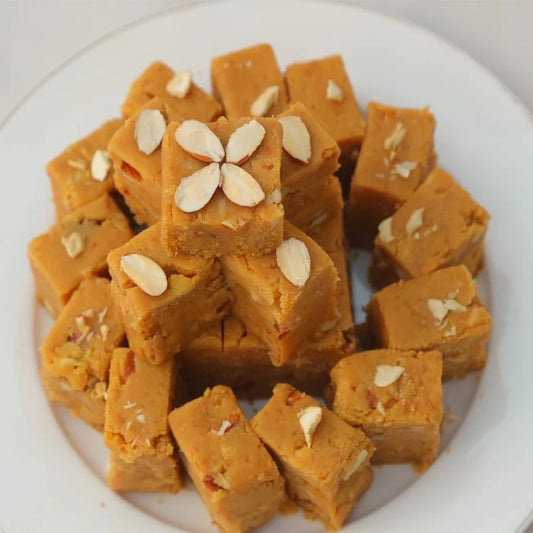 Cafe Sajawal   Sugar Free Besan Barfi