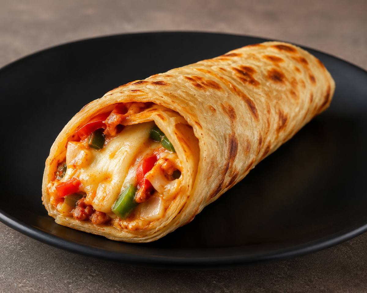 Pizza Paratha Roll