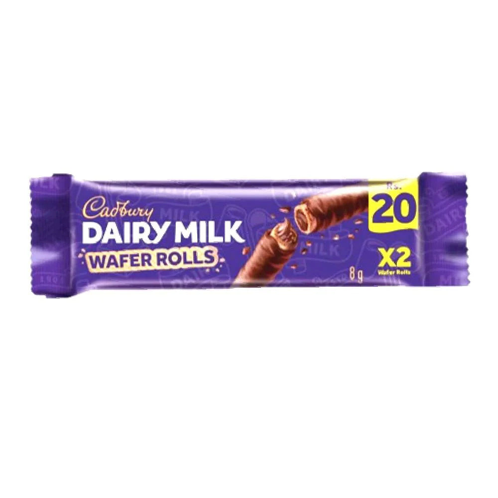 Cadbury Dairy Milk Wafer Rolls, 8g