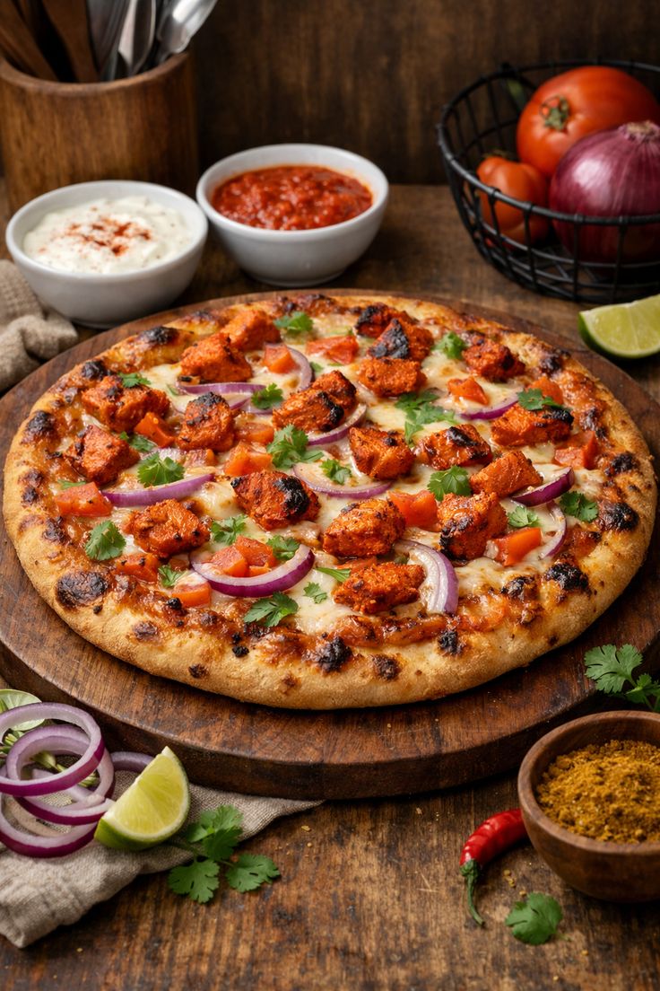 Chicken Tandoori Pizza