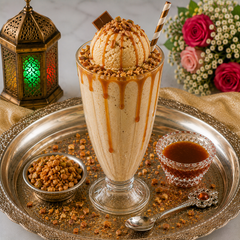 Caramel Crunch Ice Cream Shake