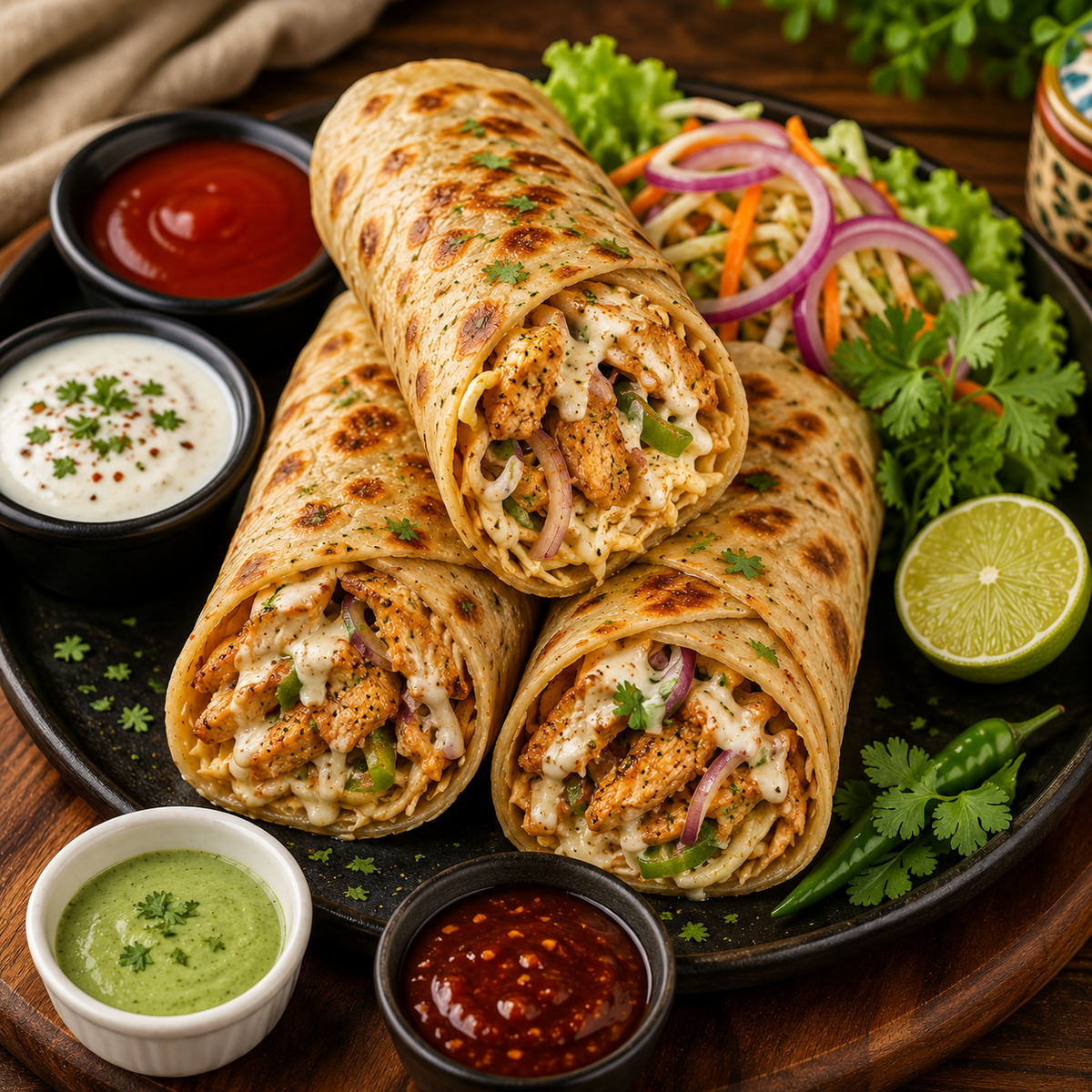 Chicken Paratha Roll