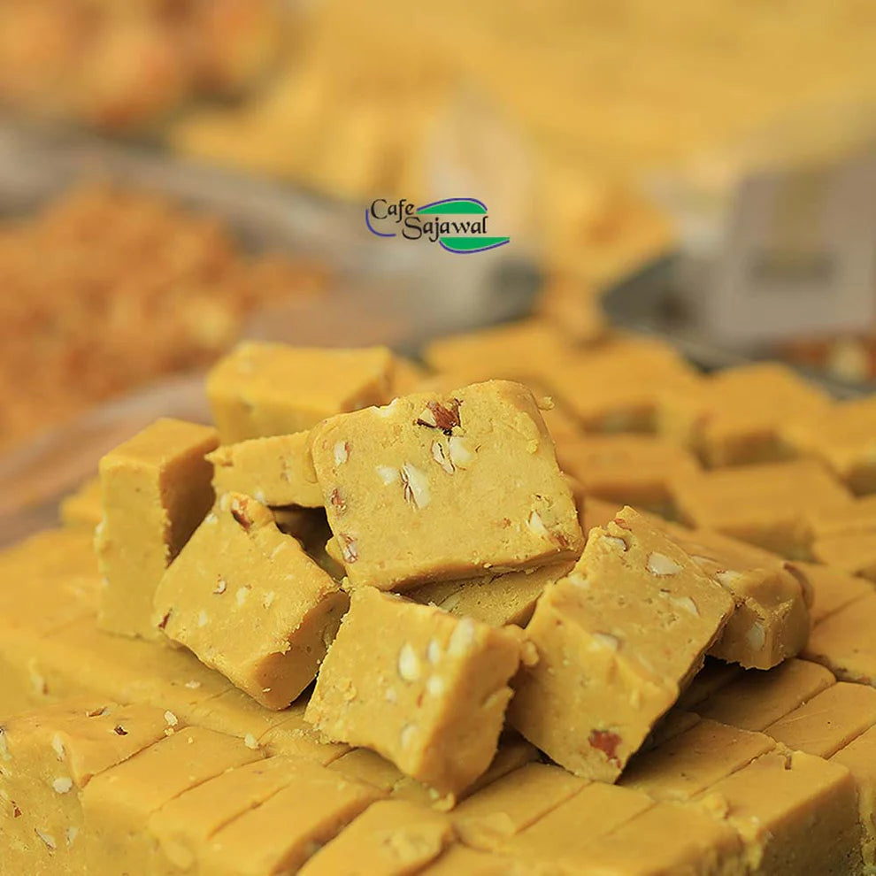 Cafe Sajawal   Sugar Free Besan Barfi
