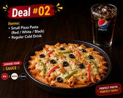 Deal #02 Items: • Small Pizza Pasta (Red / White / Black) • Regular Cold Drink