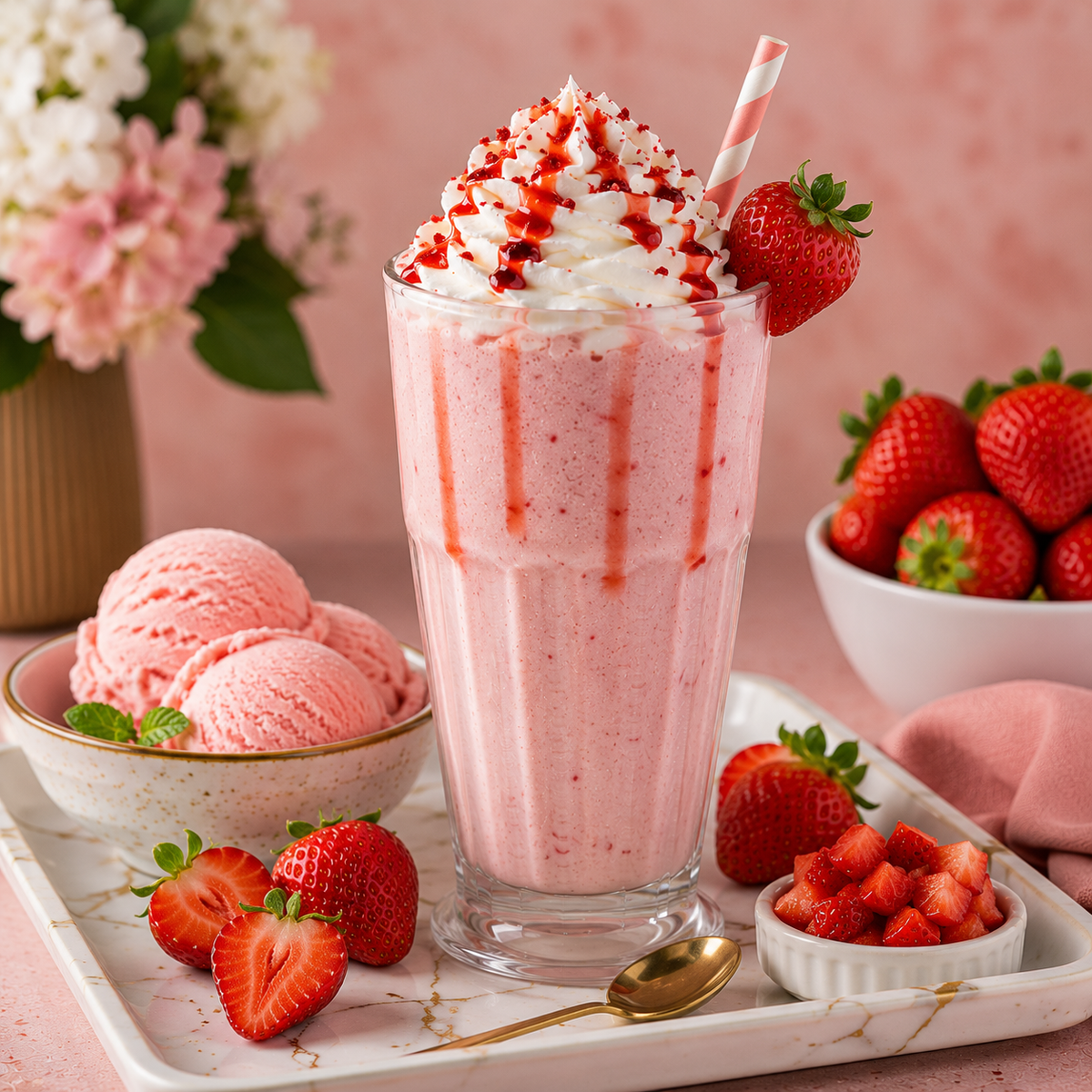 Strawberry Ice Cream Shake